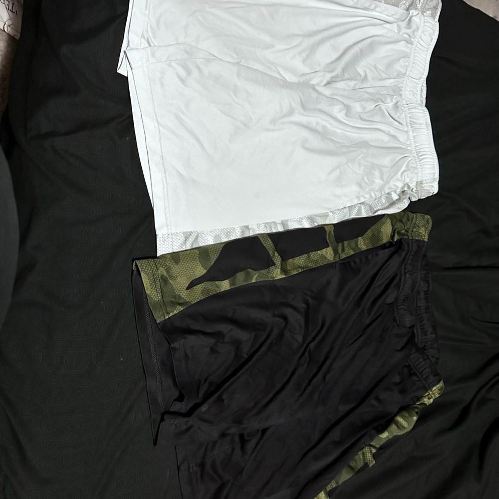 Tek Gear Performance Shorts White and Black
